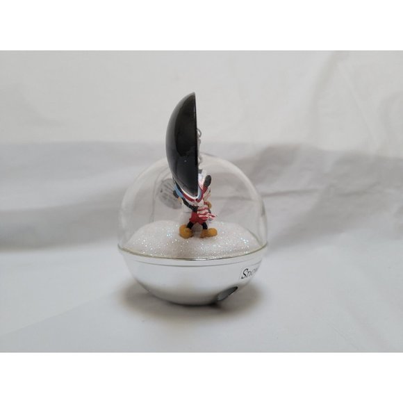 Mickey Mouse 2007 Snow Globe Ornament SNOW MAN LIKE MY MAN Bradford #A0909 COA - Picture 4 of 11